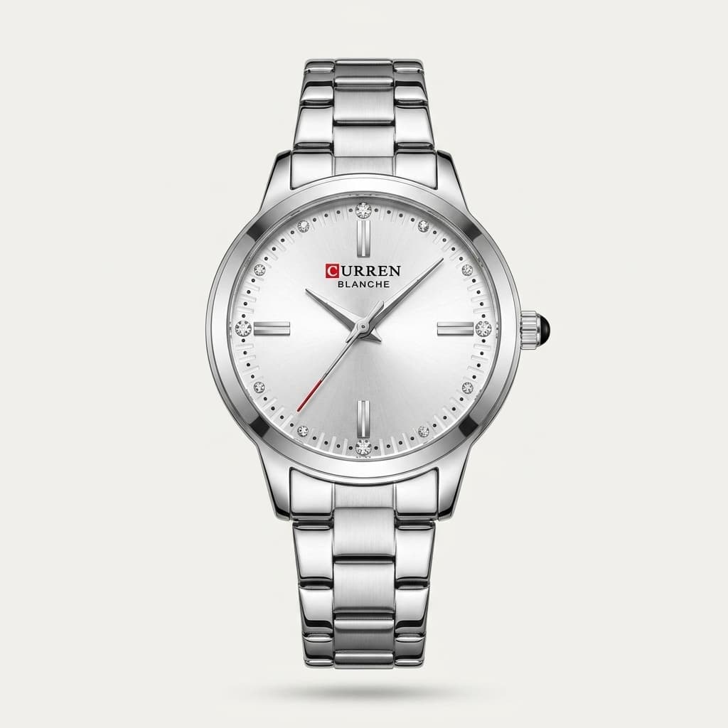 Curren Blanche Diamond Accented Silver
